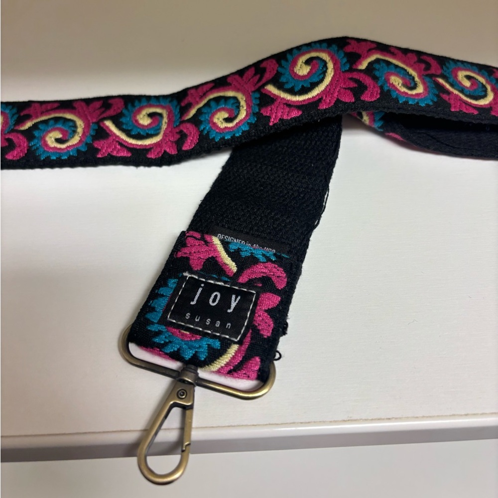 NWOT Joy Susan Embroidered Guitar Strap for Handbag